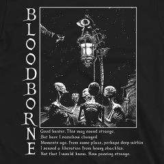 Bloodborne Vintage Fantasy T-Shirt – Dunkles Gothic Soulslike Spiel Inspiriertes Tee