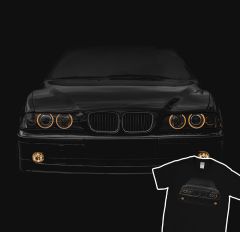 E39 T-Shirt  T-Shirt Yellow  Yellow Headlights  Headlights Holiday