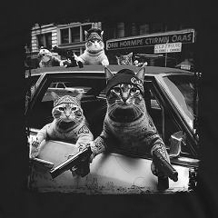 Katzen Thug Life T-Shirt