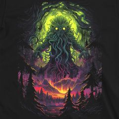 Cthulhu T-Shirt Emerging Cotopaxi Volcano Arboreal Forest