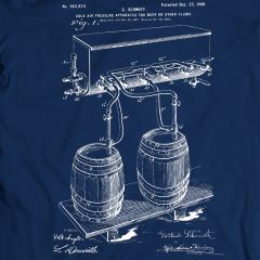 Kaltes Luftdruck-Bier-Patent-T-Shirt Mens-Geschenk-Ideen-100% Baumwoll