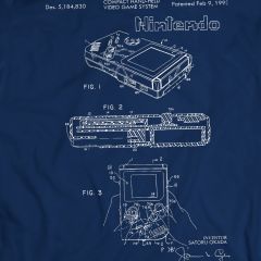 Nintendo Gameboy 1993 Spiel Patent T-Shirt Weihnachtsgeschenk Geburtstagsgeschenk