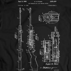 Battle Rifle  Rifle Patent  Patent T-Shirt  T-Shirt Mens