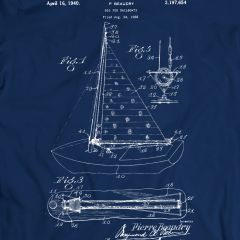 Beaudry Segelboot 1940 T-Shirt 100% Baumwolle