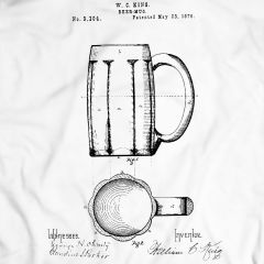 Beer Mug  Mug Patent  Patent T-Shirt  T-Shirt Mens