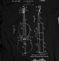 Brown Violine 1930 T-Shirt Musik Tee