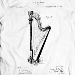 Durkee Harp 1890 T-Shirt Musik Tee