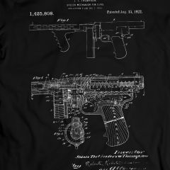 Tommy Gun 1922 T-Shirt  Sieger, Sieger, Huhn-Abendessen