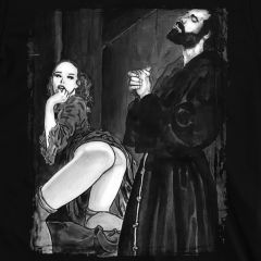 Priest Being Tempted By Lewd Girl Distraction T-Shirt