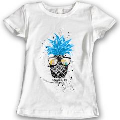 Ananas T-Shirts Aquarell Damen Geschenk Idee 100% Baumwolle