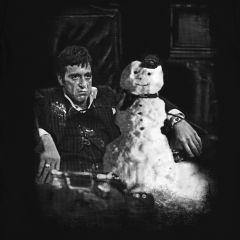 Tony Montana Scarface Cocaine Snowman T-Shirt