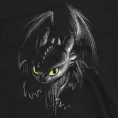 Toothless Fury Ink T-Shirt – inspiriert von How To Train Your Dragon