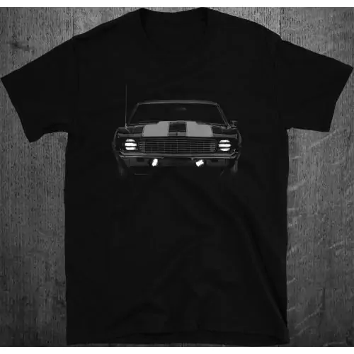 1969 American Muscle Racing Car Camaro Chevy Z28 SS RS Evolution Current T-Shirt Unzen vorgeschrumpfte Baumwolle, bequeme Passform, maschinenwaschbares Herren-T-Shirt Ihr Lieblings-Bequem-T-Shirt. Dieses T-Shirt ist ein tolles Geschenk für Männer '69 SS39