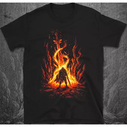 Chosen Undead Through The Bonfire T-Shirt β inspiriert von Dark Souls
