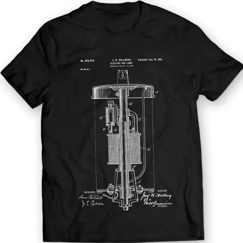 Lichtbogen-Patent-T-Shirt Mens-Geschenk-Ideen-100% Baumwoll