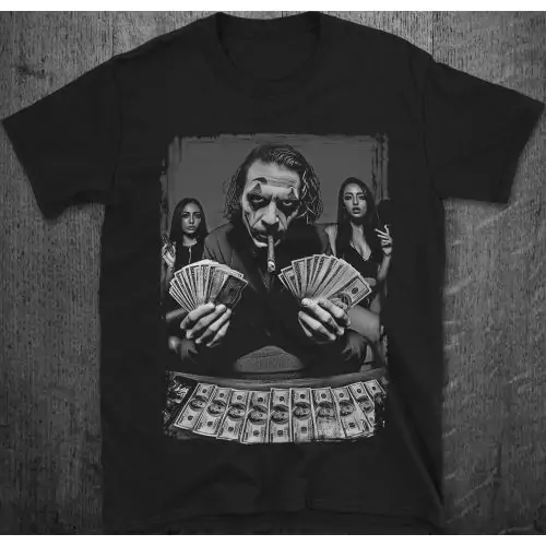 Joker Inspired Hustler Life Money Game Graphic Tee