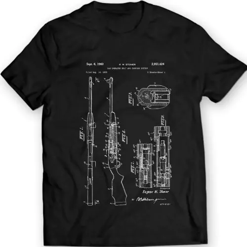 AR-10 Battle Rifle Patent Tee – Sperren, Laden und Entfesseln!