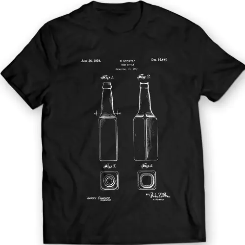 Beer Bottle Patent 1933 T-Shirt – Ein Hoch auf zeitlose Handwerkskunst!
