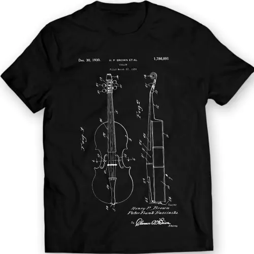 Brown Violin 1930 Patent Tee – Symphonie aus Eleganz und Stil!