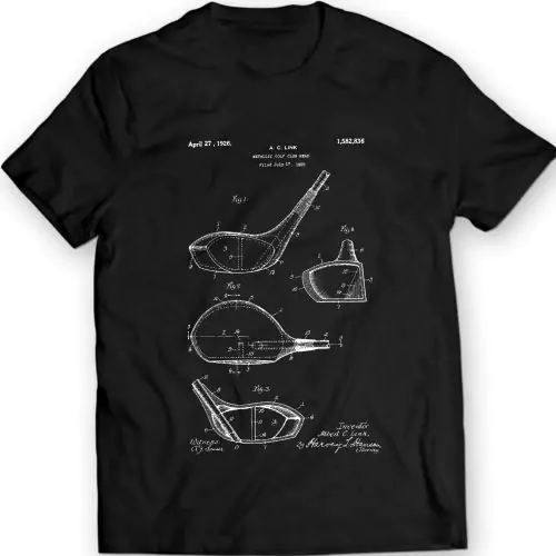 Tauchen Sie ein in die Geschichte des Golfsports: Vintage Golf Diver Patent T-Shirt