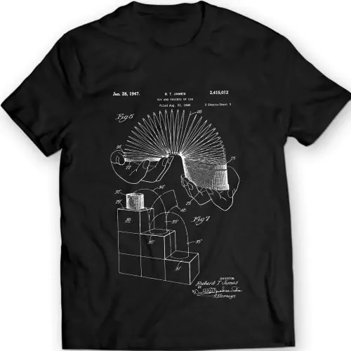 Slinky Toy Patent T-Shirt – entfesselter Retro-Spaß!