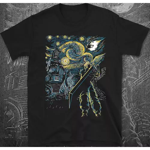 Starry Remake T-Shirt – inspiriert von Final Fantasy & Van Gogh