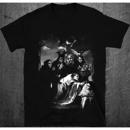 Erhöhe deinen Stil mit unserem exklusiven T-Shirt, das Goyas "The Spell" zeigt: ein fesselndes Meisterwerk, das künstlerischen Ausdruck bewahrt, historische Eleganz und Komfort. Bestelle jetzt, trage die Magie und entfache Bewunderung.