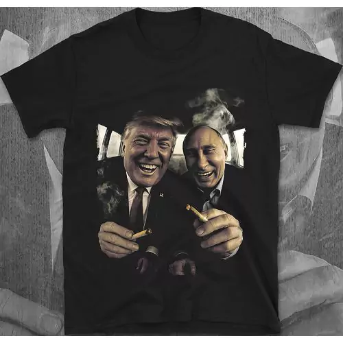 Trump & Putin โ Political Party Smoke Break Tee